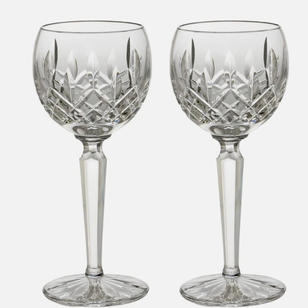 Waterford Lismore Pattern Crystal White wine Goblet Hock Glass 1 to 9‎ available